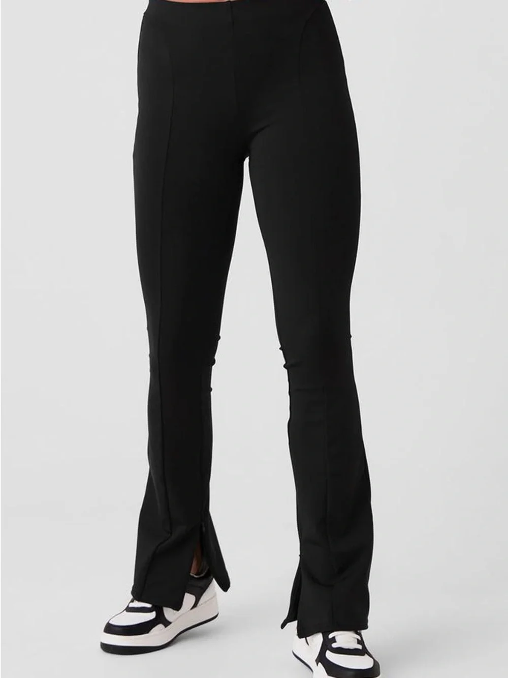 ALO High-Waist Zip-it Flare Leggings - Black
